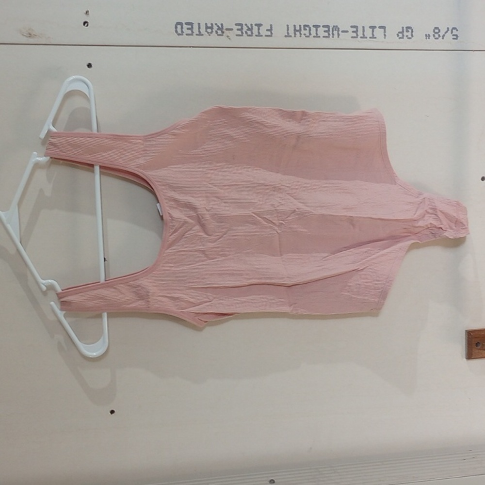 SO pink bodysuit size large